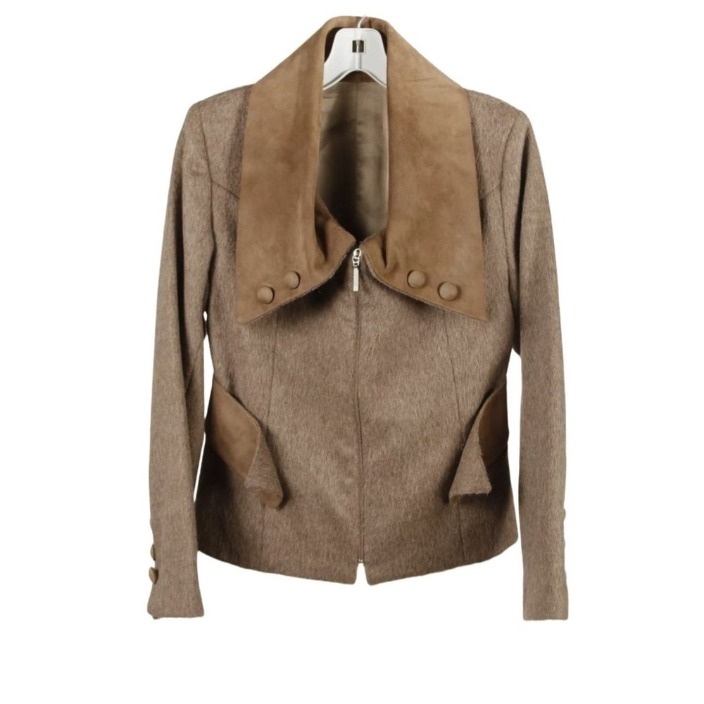 Peruvian Imports Women's Collared Zip Short Jacket Size XS